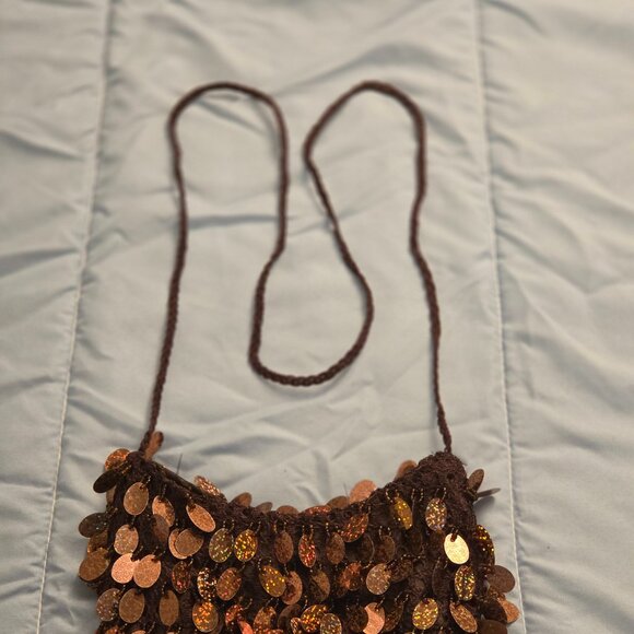 Shimmery Brown Evening Purse - Picture 5 of 5